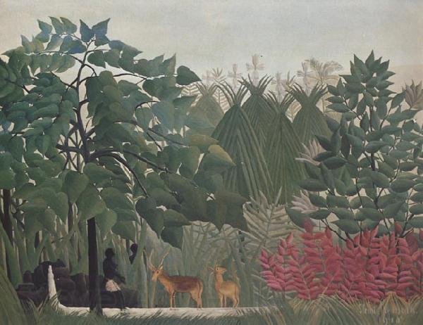 Henri Rousseau The Waterfall France oil painting art